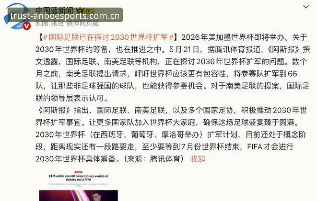 2030世界杯扩军66队 vs 48队：中国男足的“入场券”终于要来了吗？